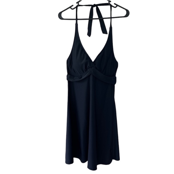 Athleta Tara Black Halter Swim Dress Size 34 D/DD - Picture 2 of 15